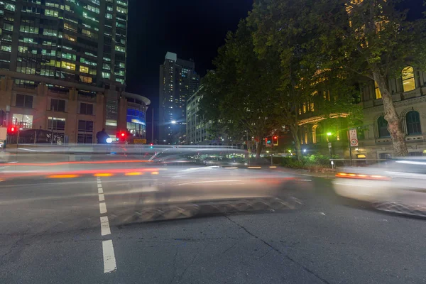Night Sydney Traffic Urban Travel — Stock Photo, Image