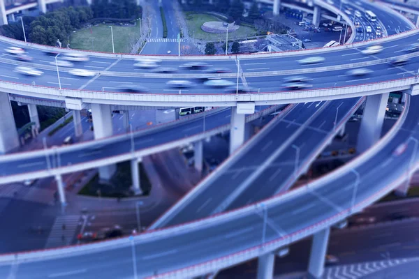 China Shanghai viaduct aproape - sus — Fotografie, imagine de stoc