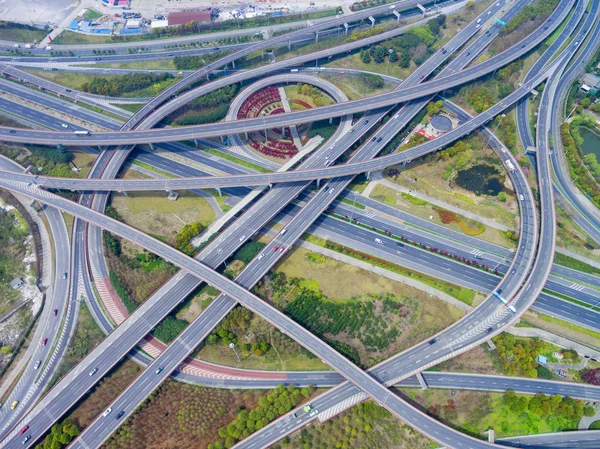 Vista aérea do viaduto — Fotografia de Stock
