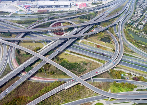 Aerial view of the overpass — Stock Photo, Image