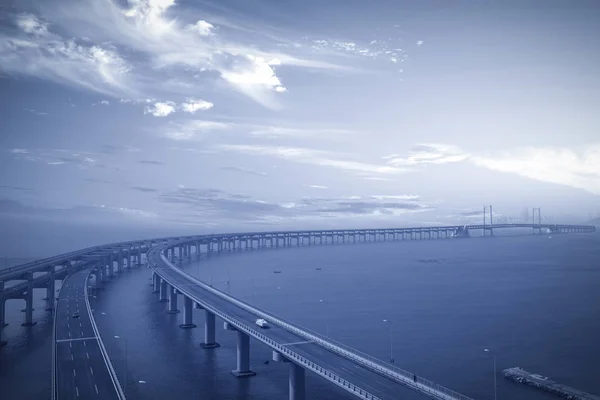 China Dalian Cross Sea Highway Bridge — Stock Photo, Image