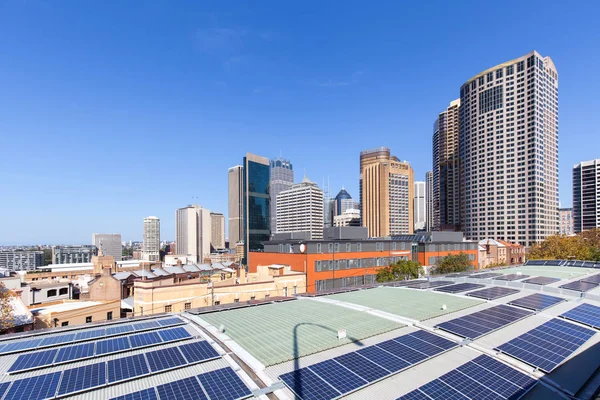 Sydney, de stad van zonnepanelen — Stockfoto