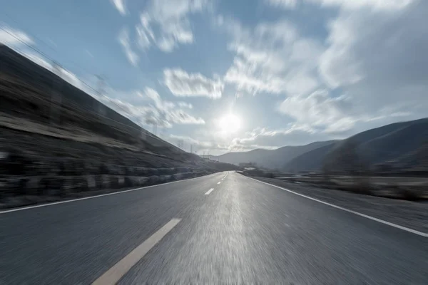 Modern Countryside Road Travel — Stock Photo, Image