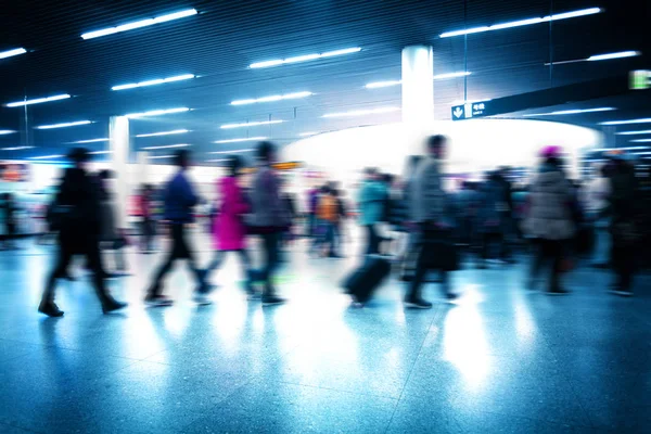 Subway station crowded people — Stock Photo, Image