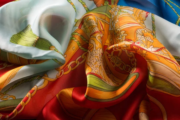 Chinese silk scarf — Stock Photo, Image