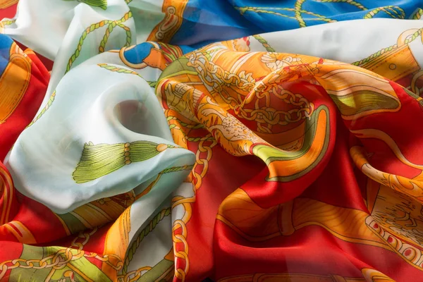 Chinese silk scarf — Stock Photo, Image