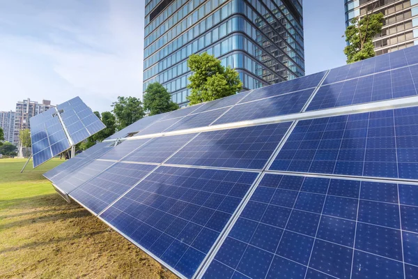 Painéis Solares Fotovoltaicos Negócios Industriais — Fotografia de Stock