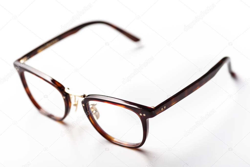 glasses isolated on white background