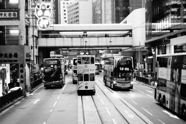 Trams in Hong Kong — Stock Photo, Image