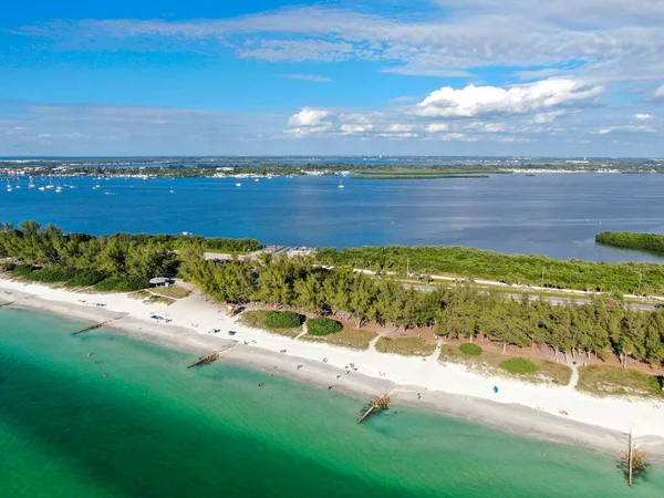 Flygfoto över Anna Maria Island stränder — Stockfoto