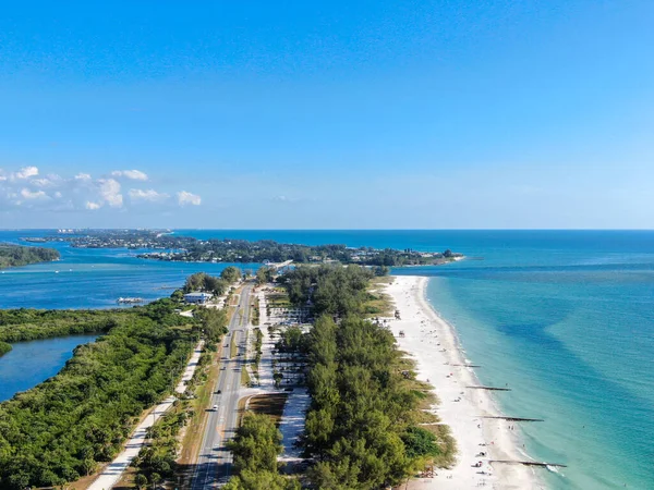 Flygfoto över Anna Maria Island stränder — Stockfoto