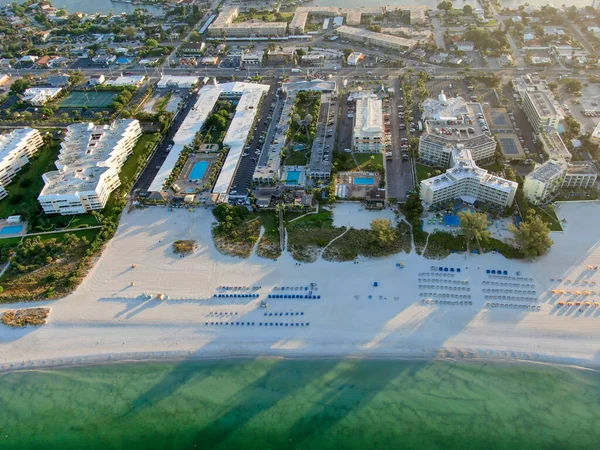 Aerial view of St Pete beach and resorts — Stock Photo, Image