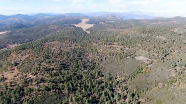 Kurak sonbahar sezonunda Pine Valley, Kaliforniya