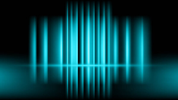 Эффект светящихся лучей и неоновый свет абстрактный фон
