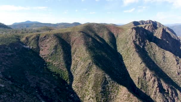 Laguna Mountains durante la stagione autunnale secca, California — Video Stock