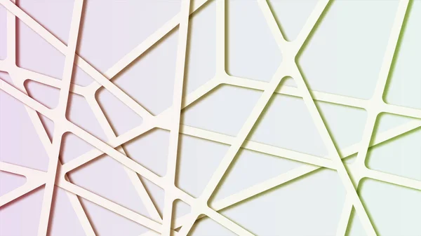 Färgglada gradient abstrakt molekylär polygonal bakgrund med anslutande linjer — Stockfoto