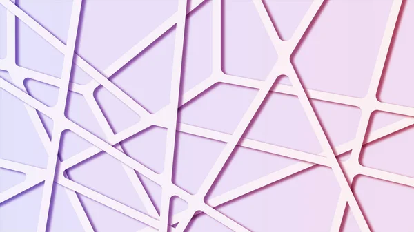 Bunte Gradienten abstrakten molekularen polygonalen Hintergrund mit Verbindungslinien — Stockfoto