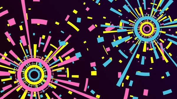 Flerfärgad geaometrisk cirkel form bakgrund — Stockfoto