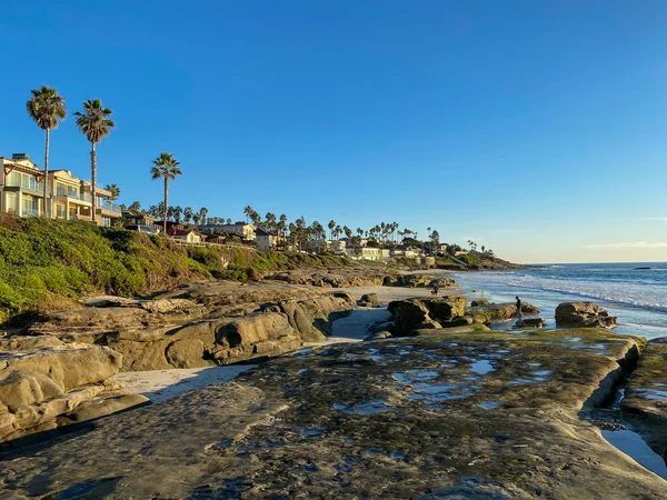 La Jolla shores and beach with building on the background in La Jolla San Diego — Stock Photo, Image