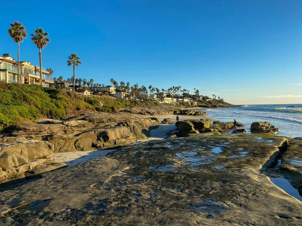 La Jolla shores and beach with building on the background in La Jolla San Diego — Stock Photo, Image