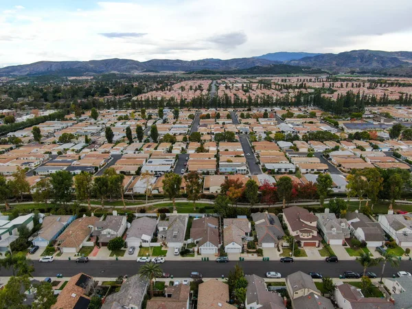 Aerial view of large-scale residential neighborhood, Irvine, California — 스톡 사진