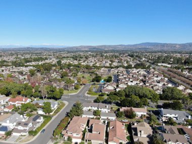 Irvine, California 'daki yerleşim yerlerinin hava görüntüsü