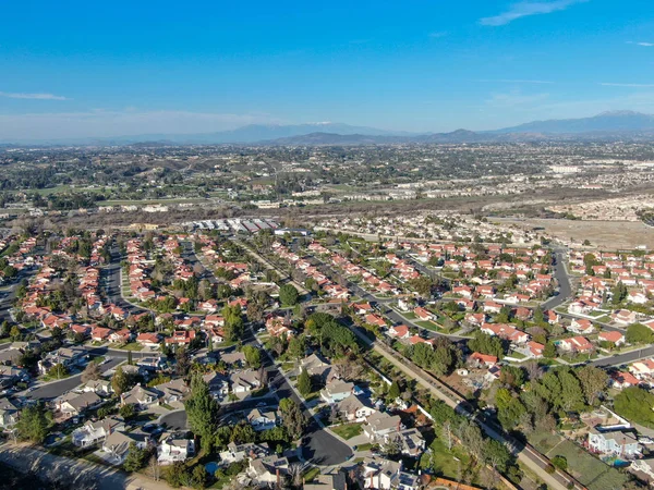 Temecula 'daki yerleşim yerinin havadan görünüşü — Stok fotoğraf