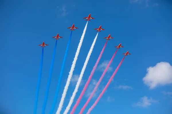 Royal Air Force Aerobatic Team Arrows під час авіашоу Miramar — стокове фото