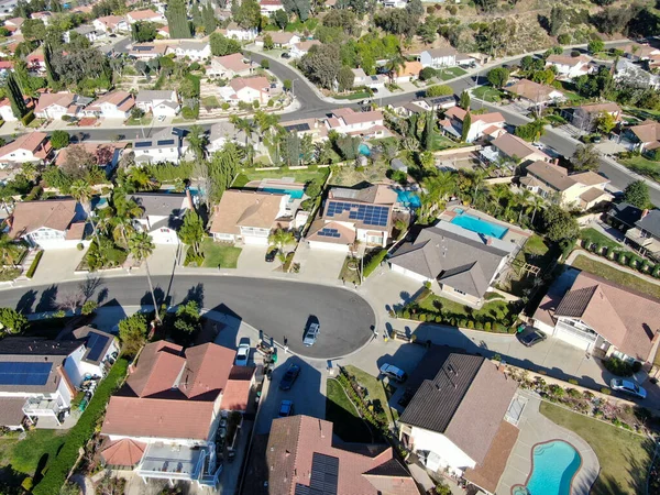 Diamond Bar, California 'daki yerleşim yerinin havadan görünüşü — Stok fotoğraf