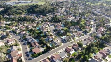 Diamond Bar, California 'daki yerleşim yerinin hava görüntüsü
