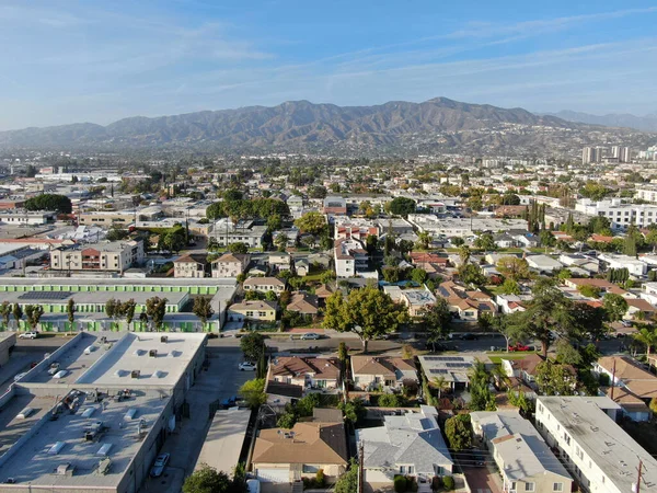 Vue aérienne du centre-ville de Glendale, ville de Los Angeles — Photo