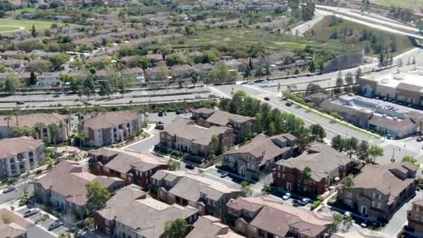 Vista aérea de casa residencial en Torrey Higlands, San Diego, California — Vídeos de Stock