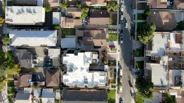 Aerial top view of Glendale, city in Los Angeles — Stock Video