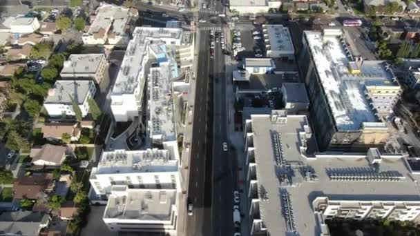 Vista aerea dall'alto di Glendale, città di Los Angeles — Video Stock