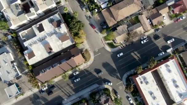 Aerial top view of Glendale, city in Los Angeles — Stock Video