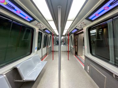 Covid 19 karantinasından dolayı boş Pekin Havaalanı 3 terminali