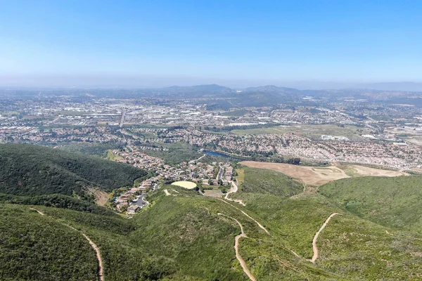 Aerial view of Double Peak Park in San Marcos