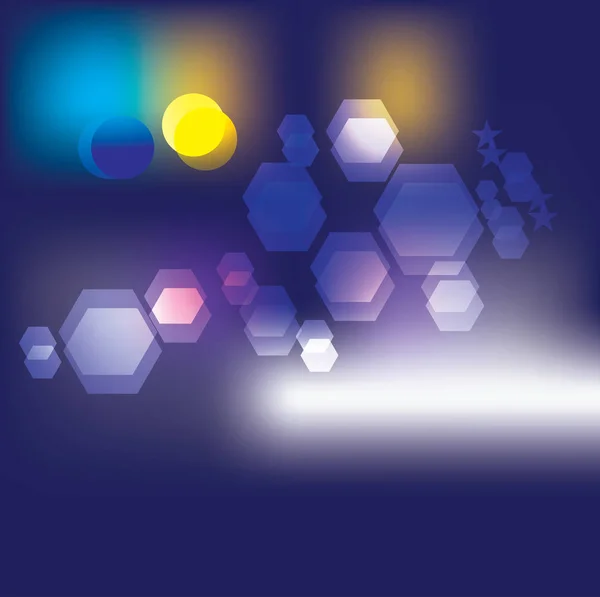 soyut dekoratif koyu arka plan parlayan ışıkları, gece, vektör çizim vektör renkli tasarım