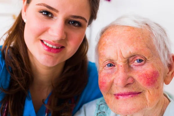 Medico - selfie paziente — Foto Stock