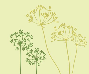 Vektör rezene çiçek