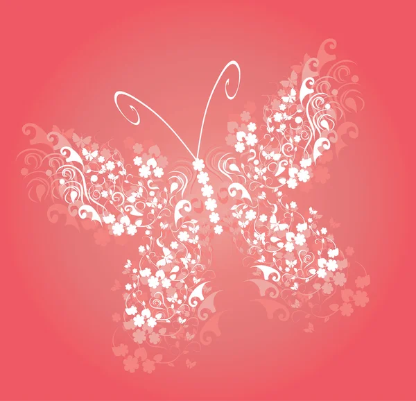 Vintage Butterfly Vector — Stockvector