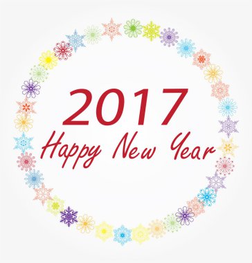 vektör 2017 yeni yıl