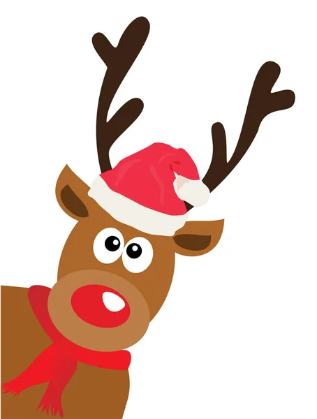Vector Christmas Reindeer — Stock Vector