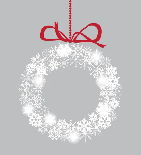 Vector Christmas Wreath — Stock Vector