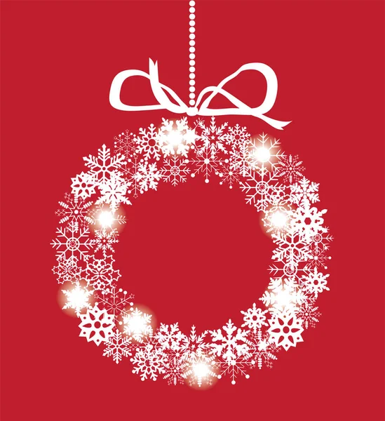 Vector Christmas Wreath — Stock Vector