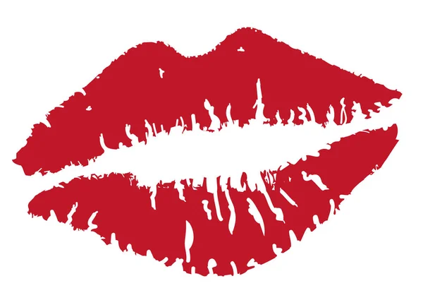Vector lip kisses — Stock Vector