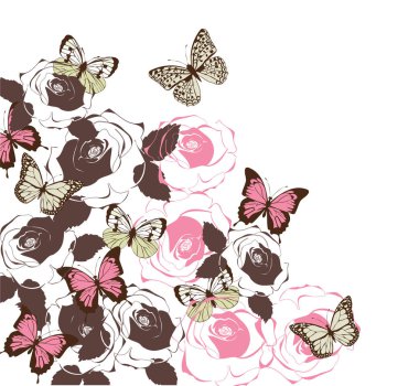 vintage vektör çiçek