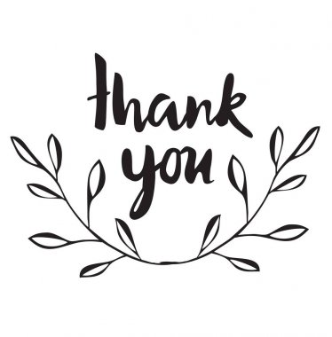 vektör teşekkür kartı