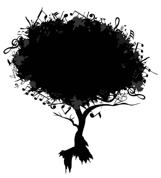 Arbre musical vectoriel — Image vectorielle