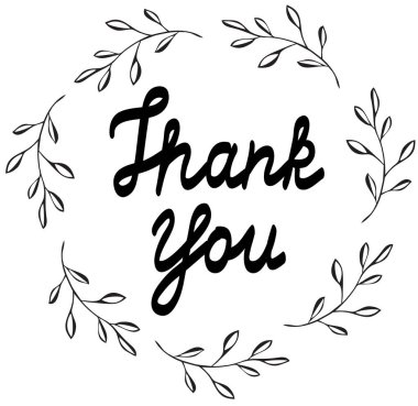 vektör teşekkür kartı